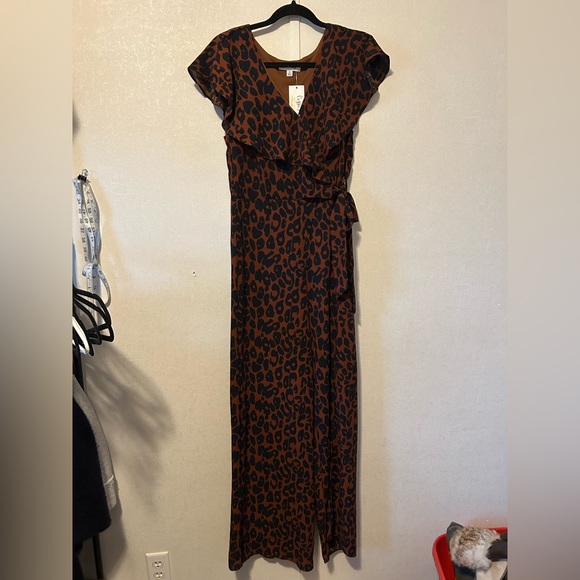 She + Sky Dresses & Skirts - She + Sky | Brown Leopard Print Dress | Size Medium